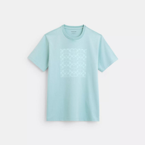 Coach Outlet tonal signature t shirt in organic cotton