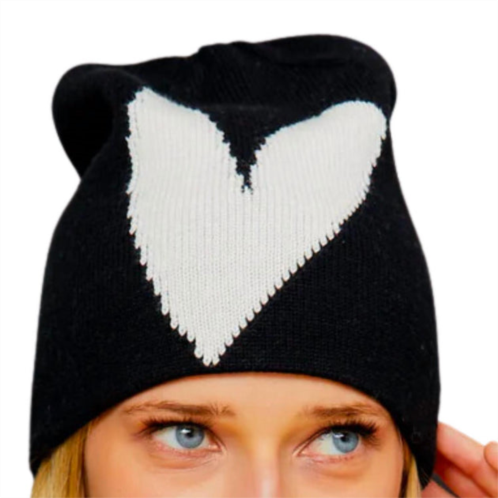 KERRI ROSENTHAL imperfect heart beanie in abyss