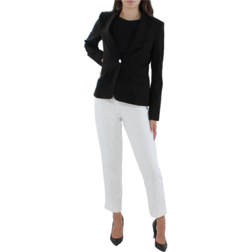 Calvin Klein womens office collared one-button blazer