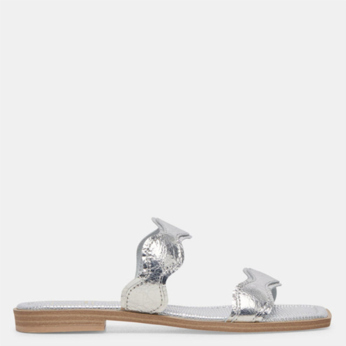 Dolce Vita ilva sandals silver distressed leather