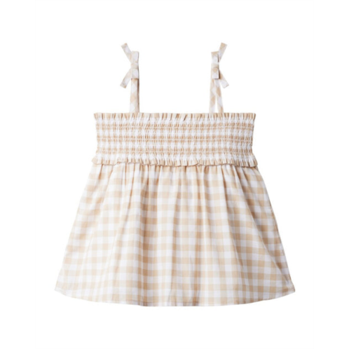 Janie and Jack the leilani gingham smocked top