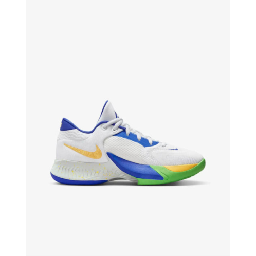 Nike freak 4 dq0553-103 big kids white hyper royal gs basketball shoes nr6505