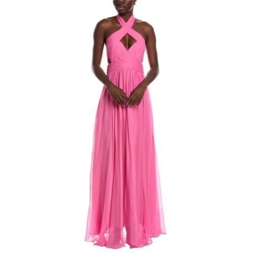 AMUR paula crisscross halter gown