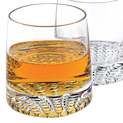 Homezia mouth blown european crystal 5 pc whiskey set