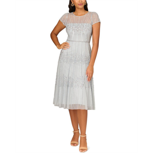 Aidan Mattox fully beaded midi dress