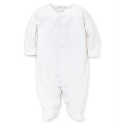 Kissy Kissy kids cotton footie in white