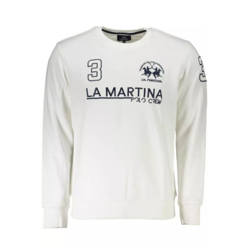 La Martina chic crew neck embroide mens sweatshirt