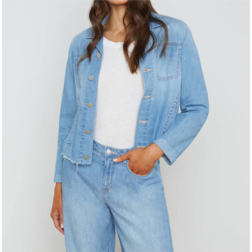 janelle denim jacket in havana