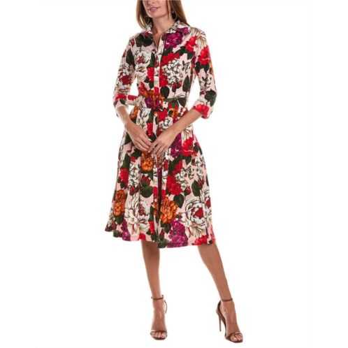 Samantha Sung audrey 3 silk shirtdress