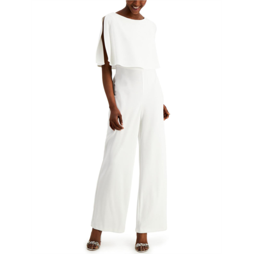 Connected Apparel womens cape wide leg jumpsuit