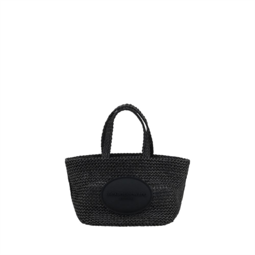 Alexander Wang punch small raffia womens handbag