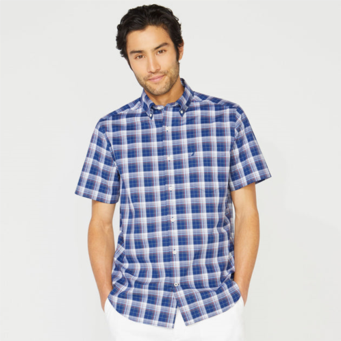 Nautica mens big & tall plaid short sleeve shirt