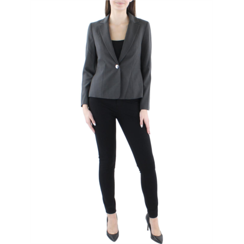 Le Suit petites womens woven long sleeves one-button blazer