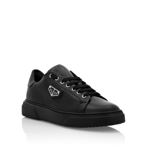 PHILIPP PLEIN leather lo-top sneakers iconic plein