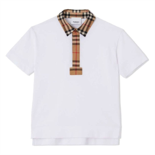 Burberry white polo