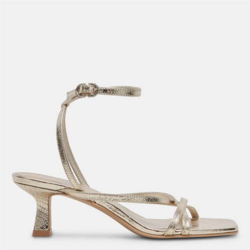 Dolce Vita zamal heels light gold crinkle patent