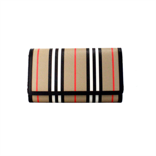 Burberry hannah icon stripe archive e-canvas leather wallet crossbody womens bag