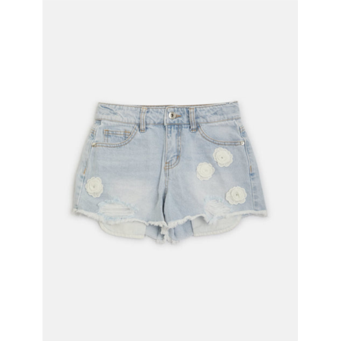 Guess Factory flowers denim shorts (7-14)