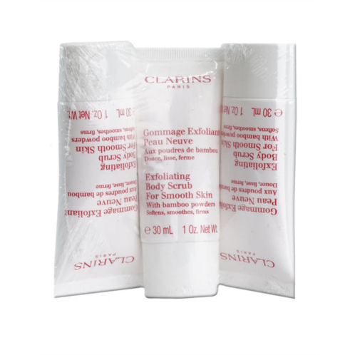 Clarins exfoliating body scrub all skin types 1 oz set of 3