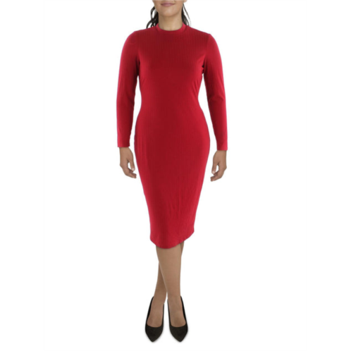 INC womens mock neck midi shift dress