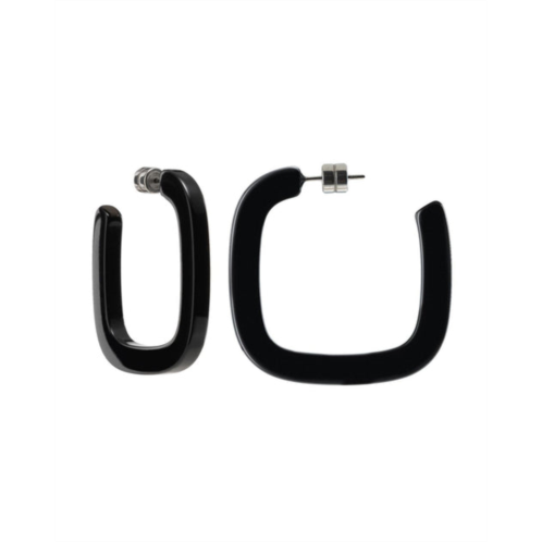 MACHETE midi square hoops in black