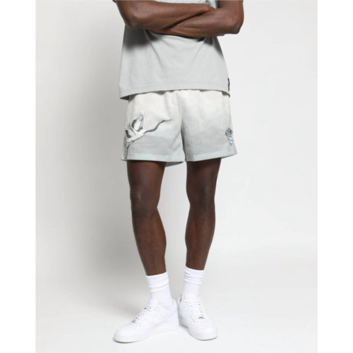 TWENTY MONTREAL nash mesh basketball shorts in cement gradient