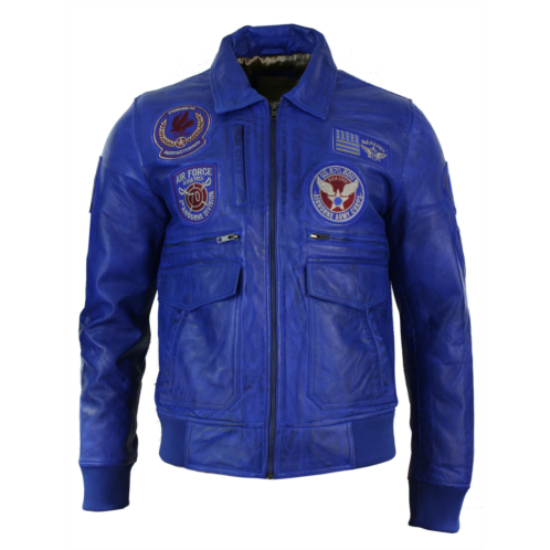 TruClothing leather bomber air force jacket