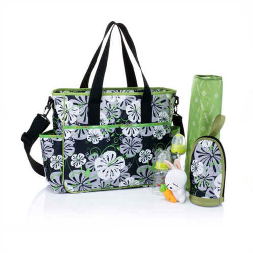 MKF Collection By Mia K. mes enfants simplicity series lilies microfiber baby bag by mia k