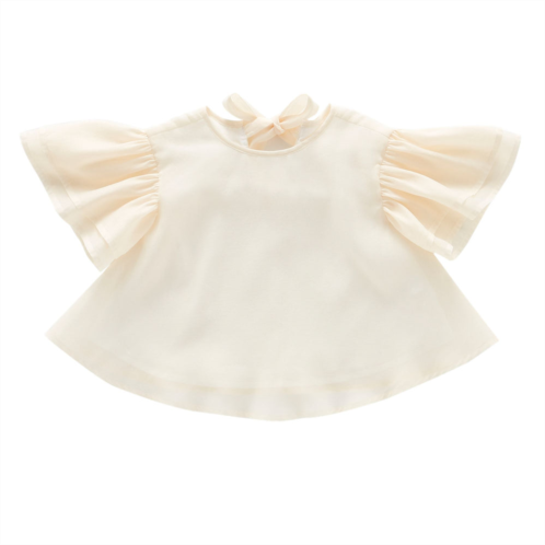 Omamimini girls organza layered flared top