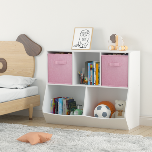 Streamdale Furniture streamdale kids bookcase with collapsible drawers