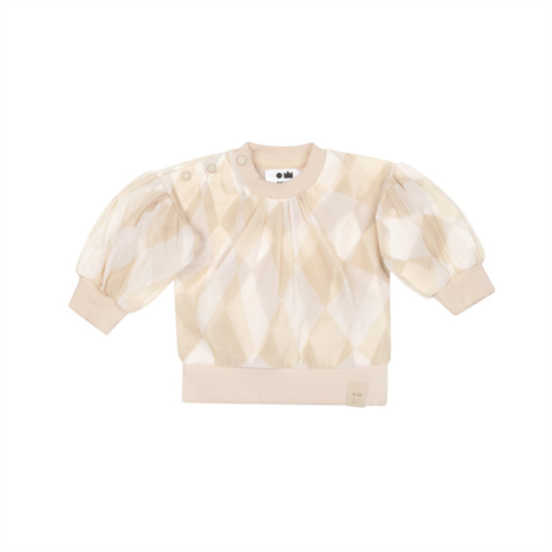 Omamimini baby tulle & terry sweatshirt