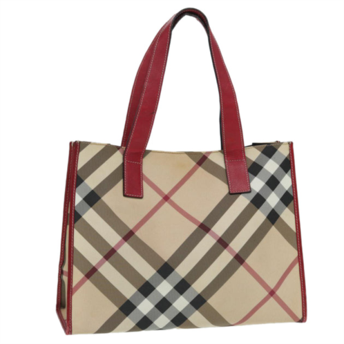 Burberry nova check canvas tote bag (pre-owned)