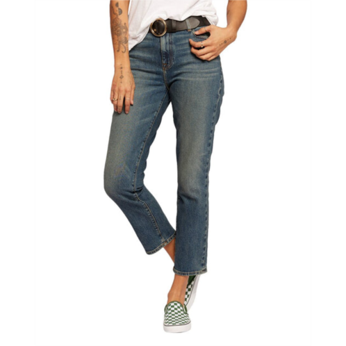 Current/Elliott the mom crescent straight leg jean