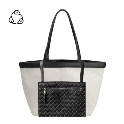 Melie Bianco priscilla black canvas large tote