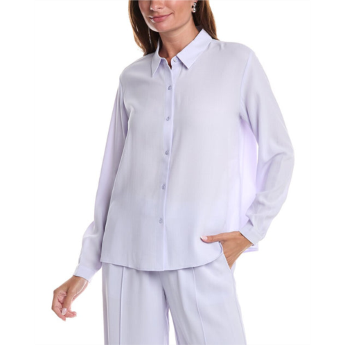 EILEEN FISHER classic collar silk shirt