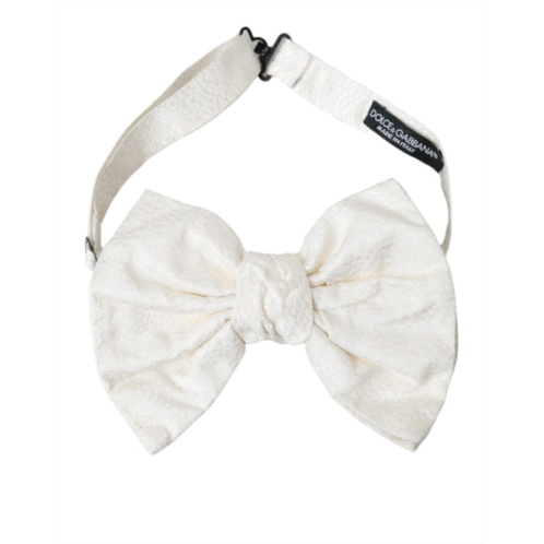 Dolce & Gabbana textu cotton adjustable neck bow mens tie