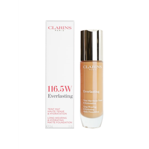 Clarins everlasting matte foundation 116.5w coffee all skin types 1 oz