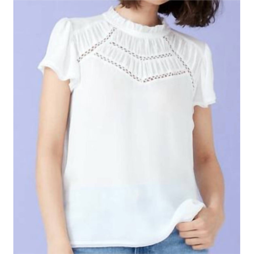 Go by Go Silk throwback top in white