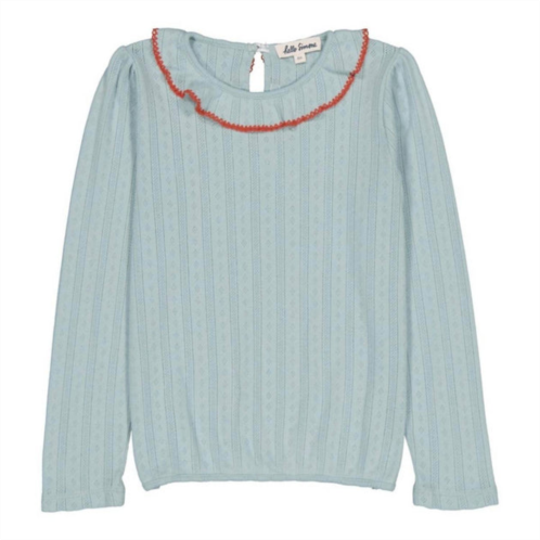 Hello Simone girls nora t-shirt in cloud blue