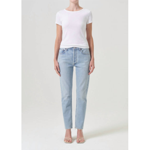 AGOLDE austin straight leg jeans in lost