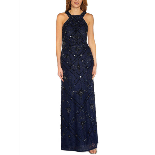 Adrianna Papell womens lace long evening dress