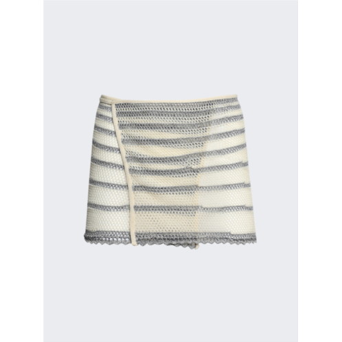 Jean Paul Gaultier x knwls mariniere pointelle mini skirt