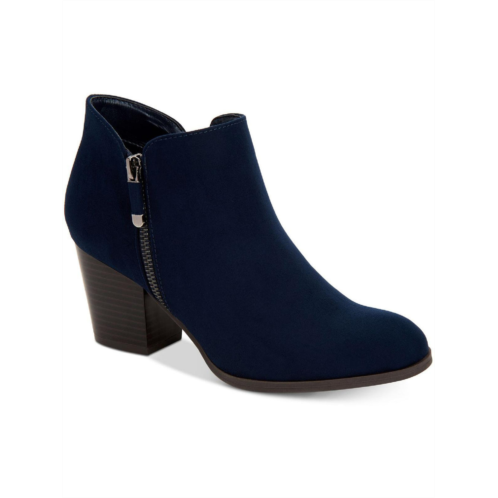 Style & Co. masrinaa womens microsuede ankle booties