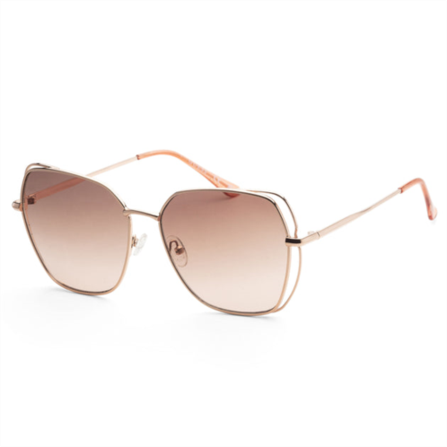 Guess womens 60mm rose gold sunglasses gf0416-28f