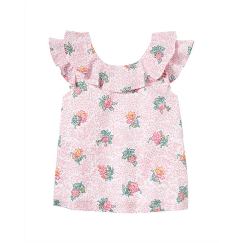 Janie and Jack floral ruffle top