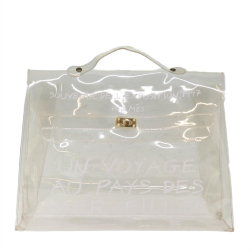 Hermes kelly clear vinyl handbag (pre-owned)