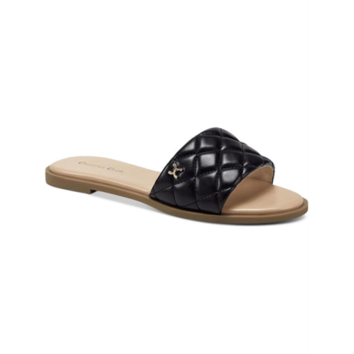 Charter Club saffiee womens quilted padded insole slide sandals