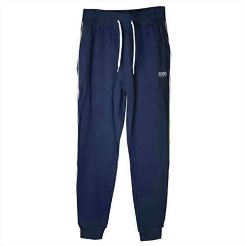 Hugo Boss men logo inscribed track jogger in blue