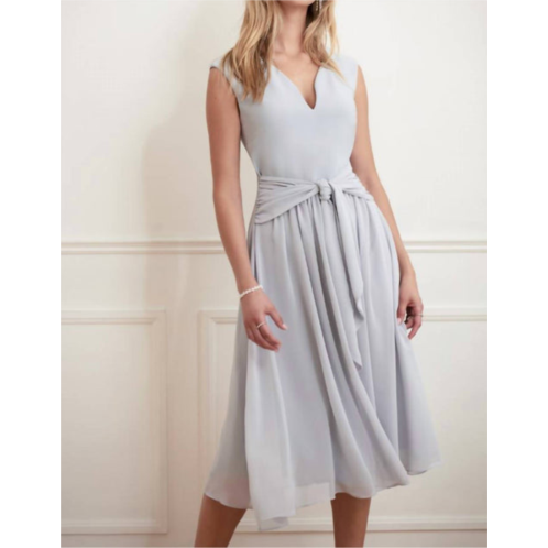 Joseph Ribkoff the every occasion tea length dress in dove grey