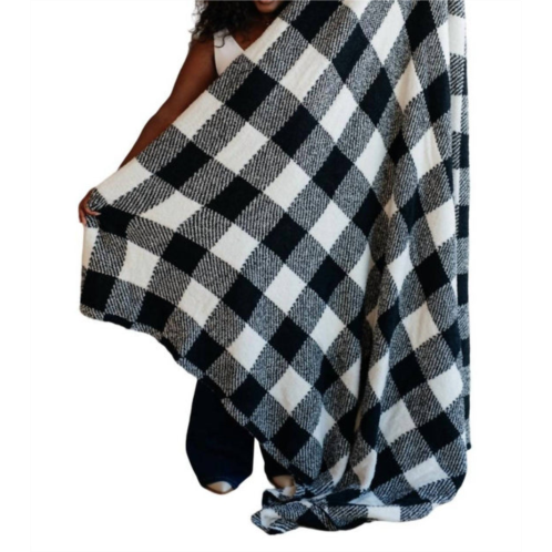 Cuddle Culture penny blanket single cuddle size in plaid